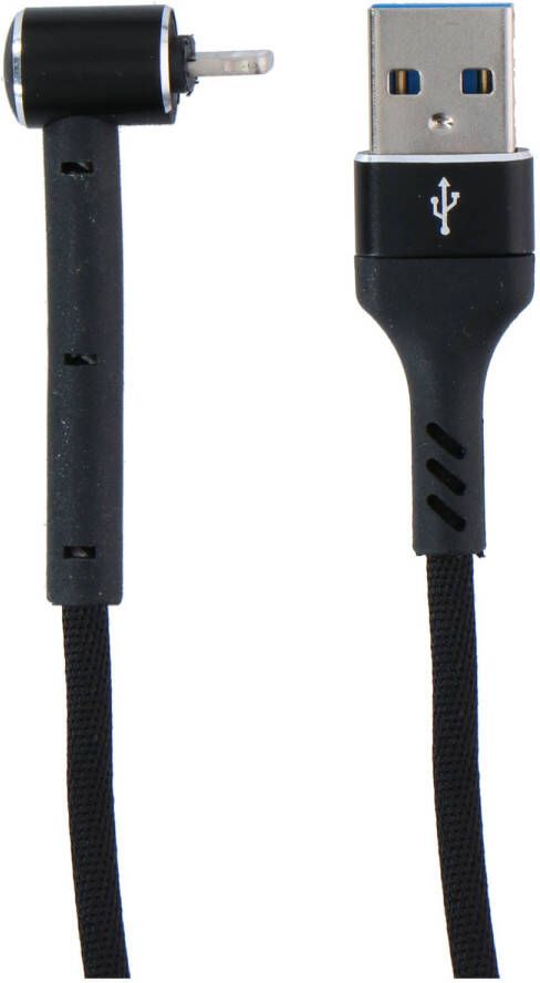 Grundig USB-Kabel USB-A naar Lightning Compatibel met iPhone en iPad 1 Meter Zwart