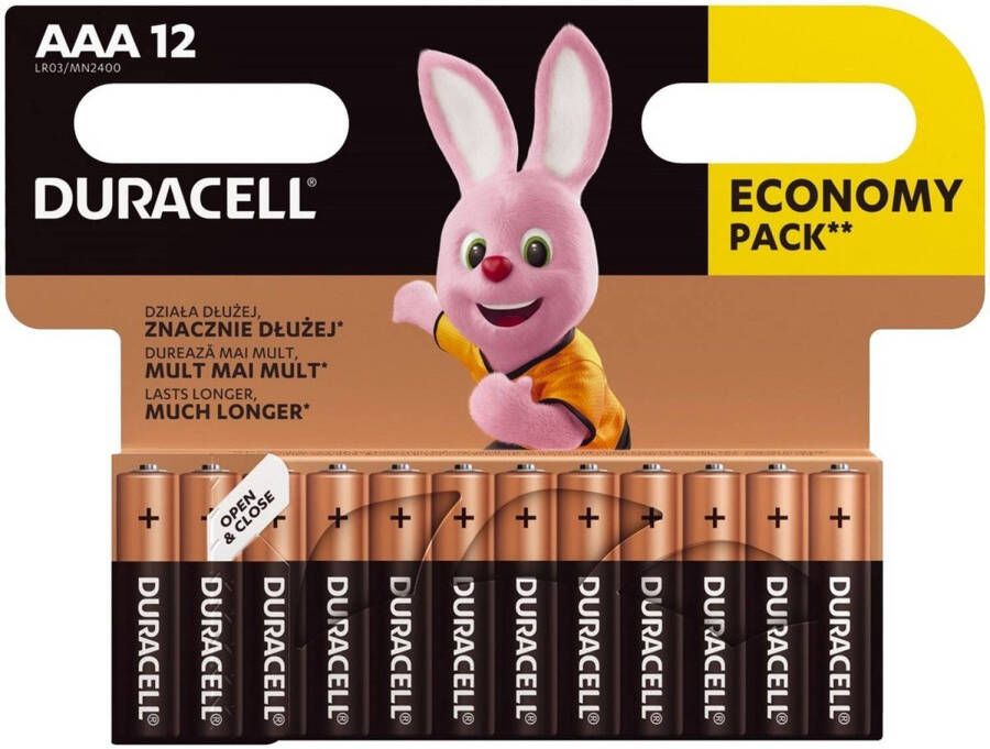 Duracell AAA Batterij 1 5 V 12 stuks