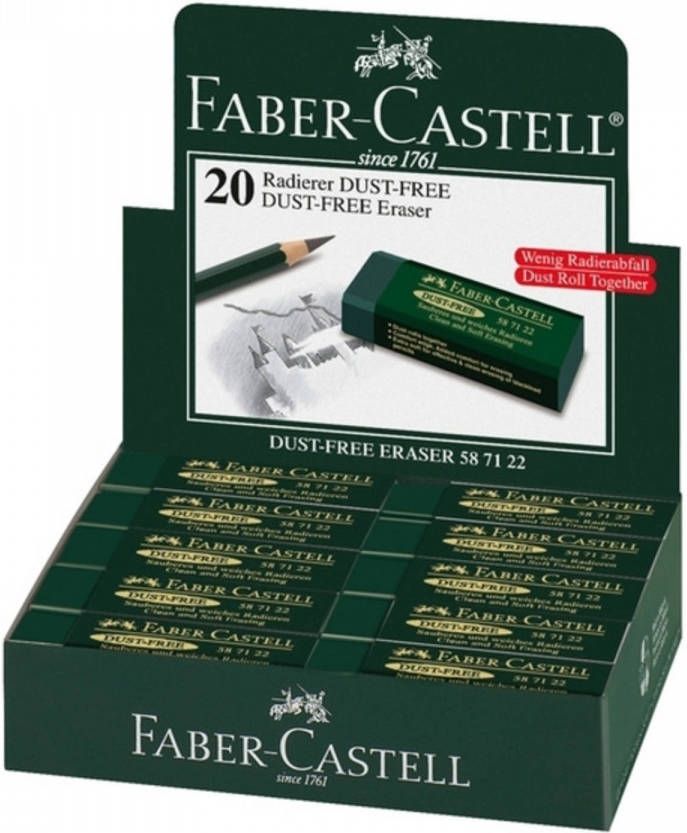 Faber Castell Gum Faber-castell stofvrij groen