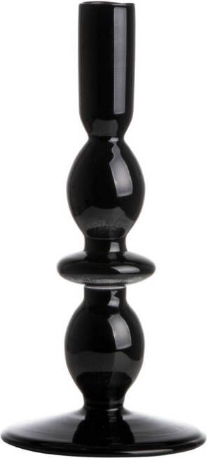 Gusta® Gusta Dinerkaarshouder Ø9x19 cm zwart glas
