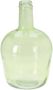H&S Collection Fles Bloemenvaas San Remo Gerecycled glas groen transparant D19 x H30 cm Vazen - Thumbnail 2