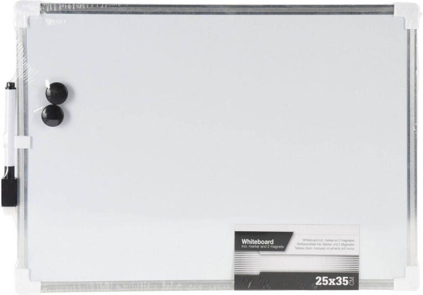 Merkloos Whiteboard met Marker 25 x 35cm