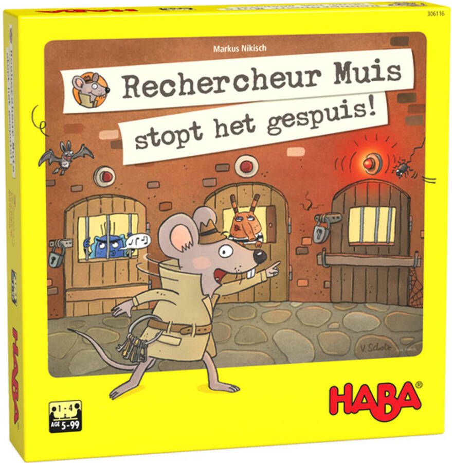 Haba bordspel Rechercheur Muis stopt het gespuis! (NL)