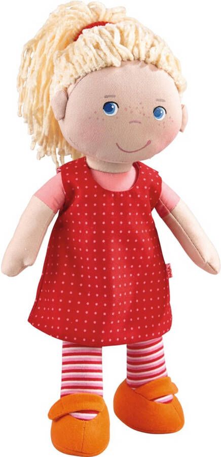 Haba knuffelpop Annelie rood 30 cm