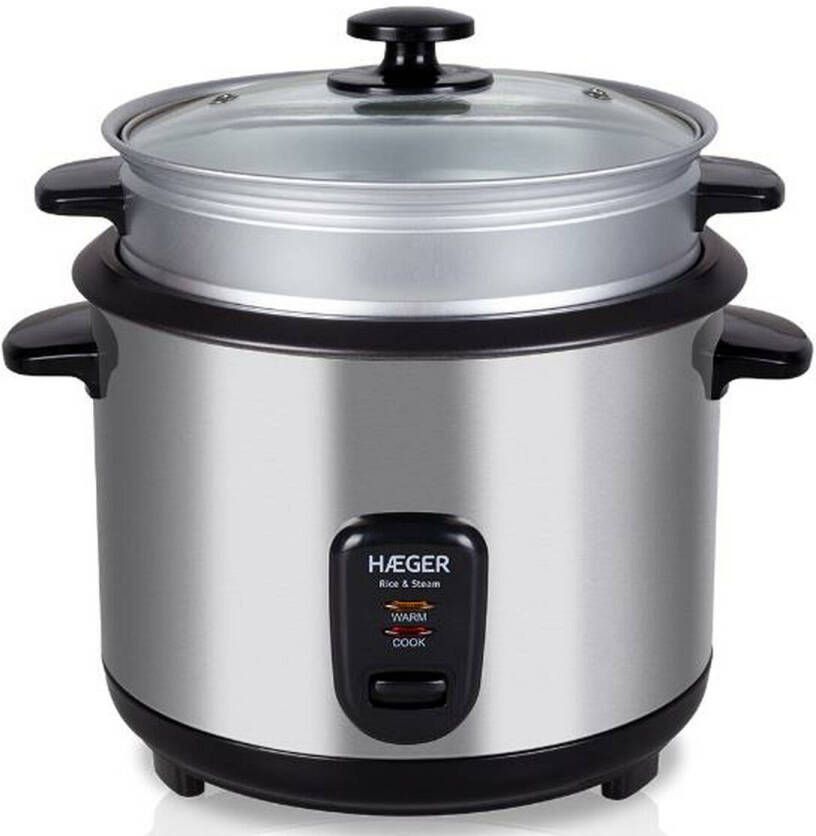Haeger rijstkoker RC-18L.001A Grijs