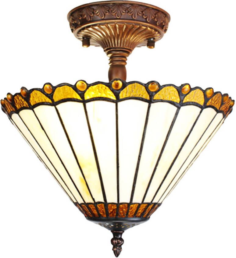 HAES deco Plafondlamp Tiffany Ø 29x30 cm E14 max 2x25W