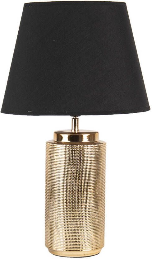 HAES deco Tafellamp Modern Chic Goudkleurige Lamp Ø 30x50 cm Bureaulamp Sfeerlamp Nachtlampje