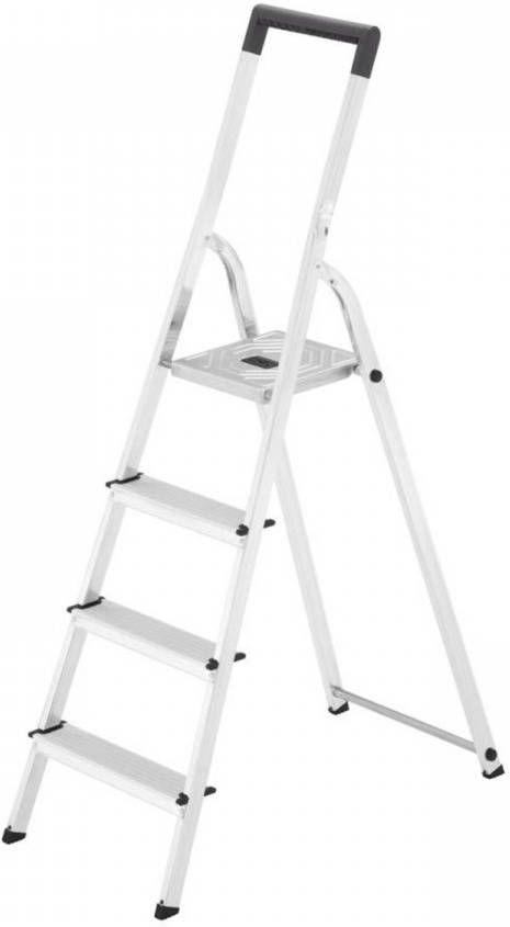 Hailo Huishoudtrap 4 treden -146 cm aluminium L40 8140-415 - Foto 3