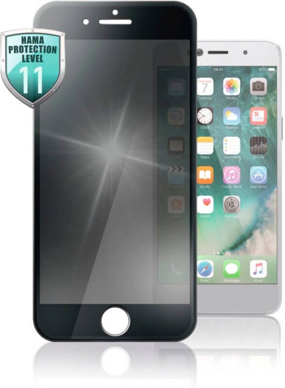 Hama 3D-full-screen-beschermglas Privacy Voor Apple IPhone 6 6s 7 8 SE 2020