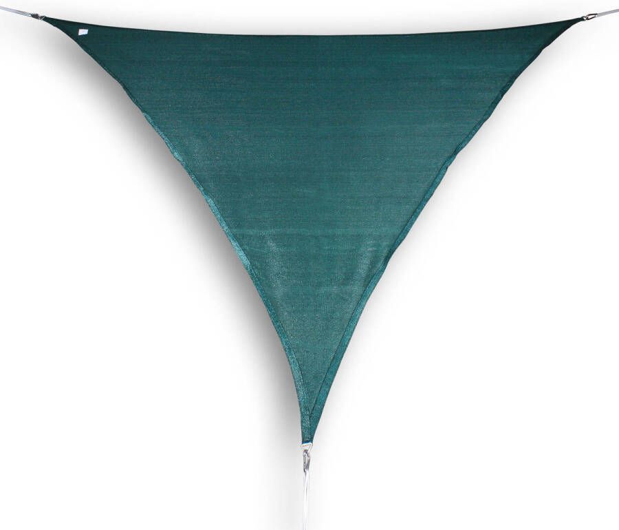 Hanse® Schaduwdoek Driehoek Waterdoorlatend 3x3x3 m zonnedoek Groen