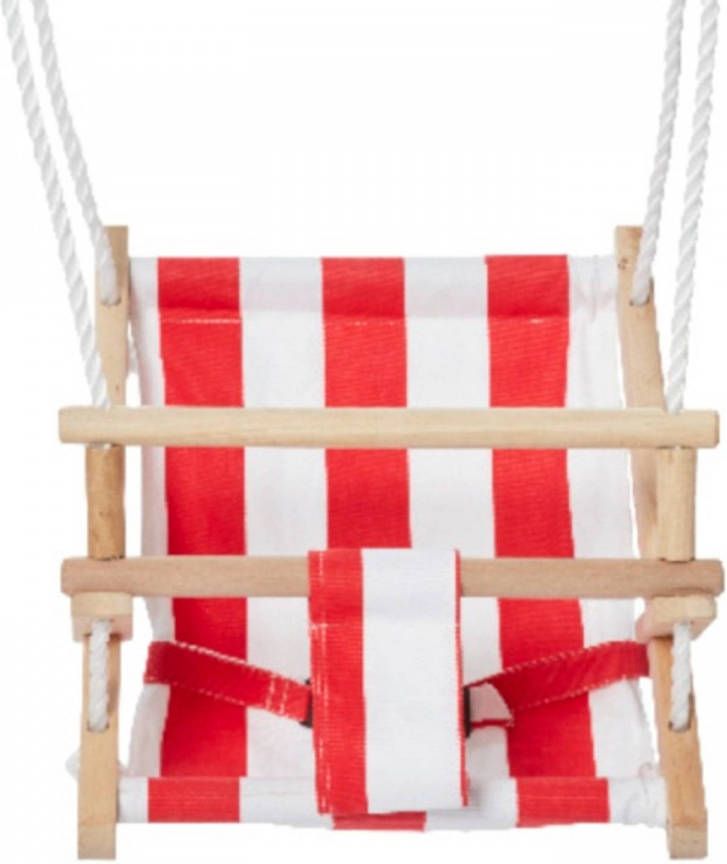 Happy People babyschommelzitje Bambini 45 cm rood wit