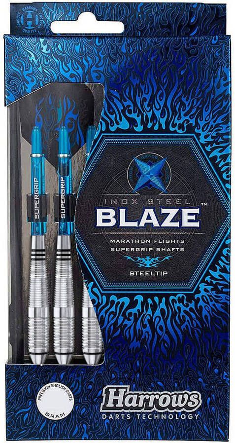 Harrows Darts Harrows dartpijlen Blaze Inox Steel steeltip blauw