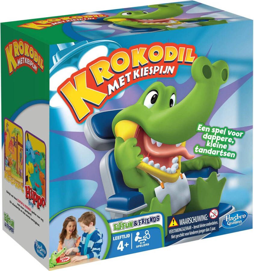 Hasbro kinderspel Krokodil Met Kiespijn junior groen