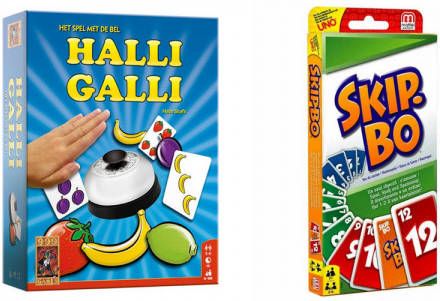 Hasbro Spellenbundel Bordspellen 2 Stuks Halli Galli & Skip-Bo