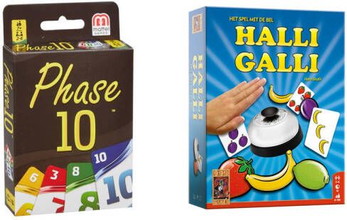 Hasbro Spellenbundel Bordspellen 2 Stuks Phase 10 & Halli Galli