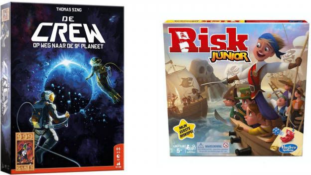 Hasbro Spellenset Bordspel 2 Stuks De Crew & Risk Junior