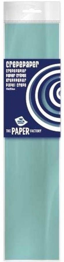 Haza Original 3x Hobby crepe papier lichtblauw 250 x 50 cm Crepepapier