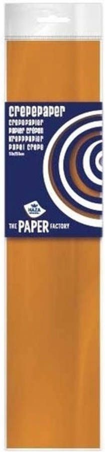 Haza Original 5x Hobby crepe papier oranje 250 x 50 cm Crepepapier