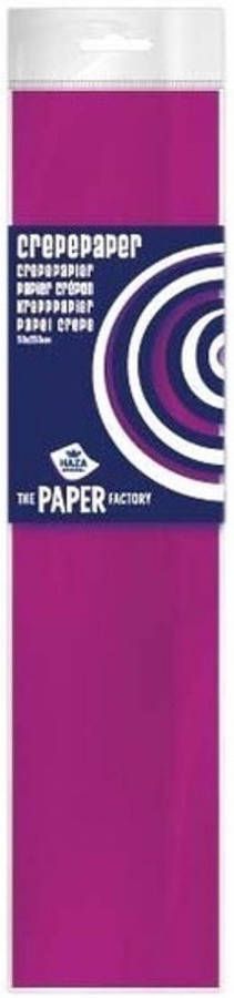 Haza Original 5x Hobby crepe papier fuchsia roze 250 x 50 cm Crepepapier