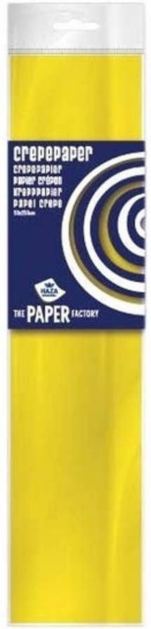 Haza Original 5x Hobby crepe papier geel 250 x 50 cm Crepepapier