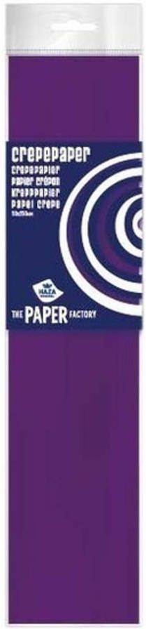 Haza Original 5x Hobby crepe papier paars 250 x 50 cm Crepepapier