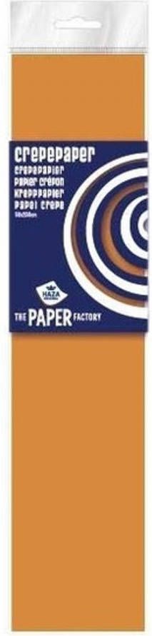 Haza Original Hobby crepe papier neon oranje 250 x 50 cm Crepepapier