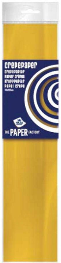 Haza Original Okergeel crepe papier plat Crepepapier