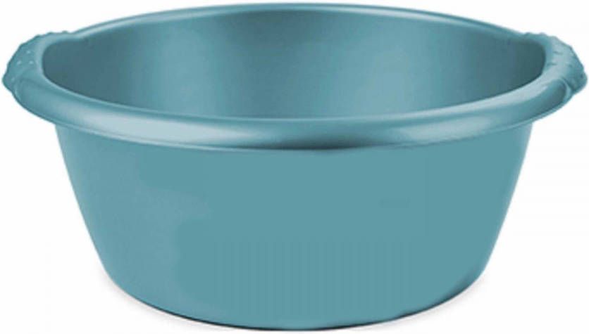 Hega Hogar Turquoise blauwe afwasbak afwasteil rond 15 liter 42 cm Afwasbak