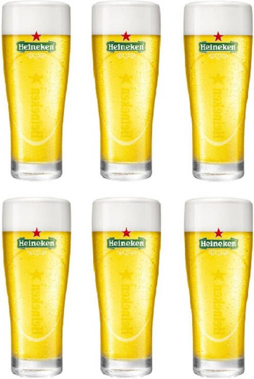 Heineken Bierglazen Ellipse 250 ml 6 Stuks