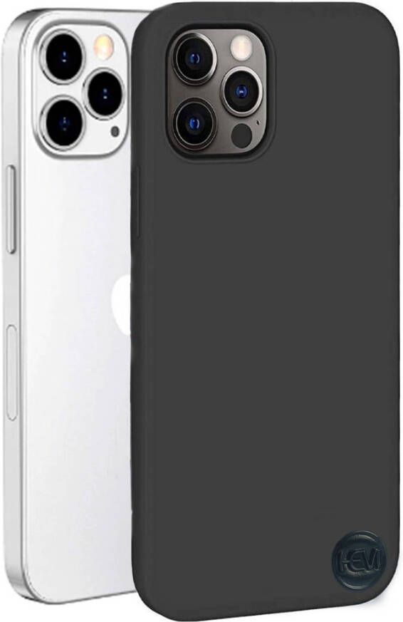 HEM Apple iPhone 12 Pro Max Mat Zwart Siliconen Gel TPU Back Cover Hoesje iPhone 12 Pro Max