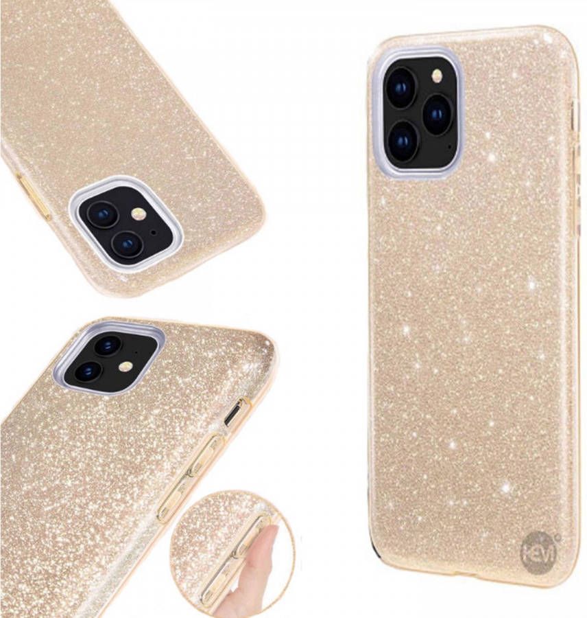HEM Apple iPhone 12 Mini Glitter Goud Siliconen Gel TPU Back Cover Hoesje iPhone 12 Mini