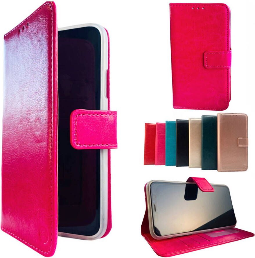 HEM Apple iPhone 12 Pro Max Roze Wallet Book Case Boekhoesje Telefoonhoesje