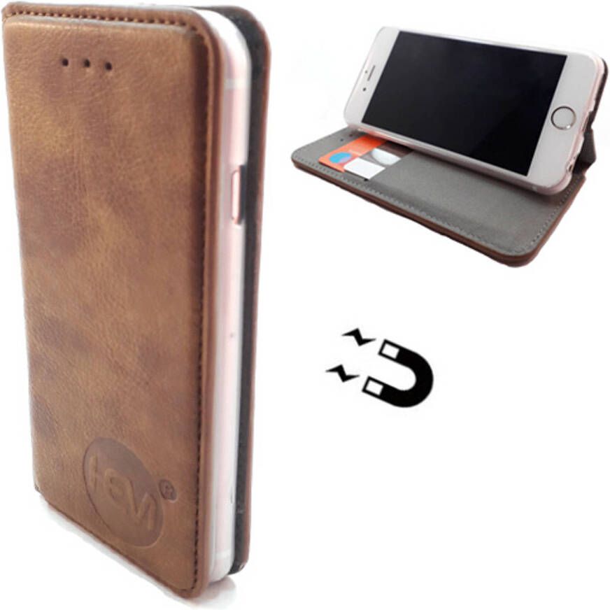 HEM Apple iPhone 12 Pro Max Bronzed Brown Ultra Dun Portemonnee Hoesje Lederen Wallet Case TPU Book Case Flip Cover