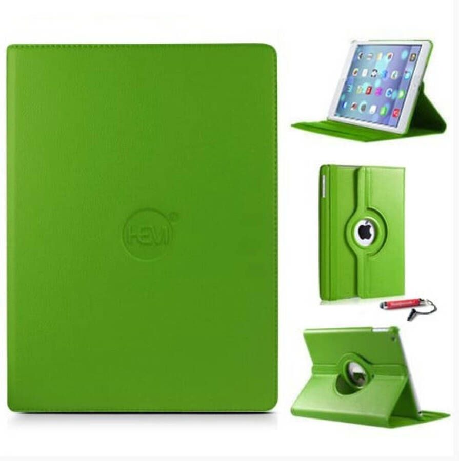 HEM iPad Hoes geschikt voor iPad Mini 1 2 3 Groen Draaibare Hoes iPad Mini 1 2 3 hoes Met Stylus Pen