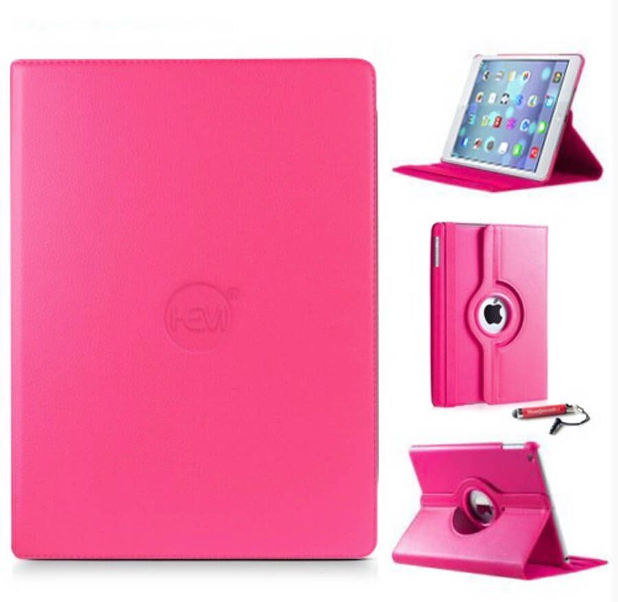 HEM iPad Hoes geschikt voor iPad Mini 1 iPad Mini 2 iPad Mini 3 Hard Roze 360 graden draaibare iPad Hoesje