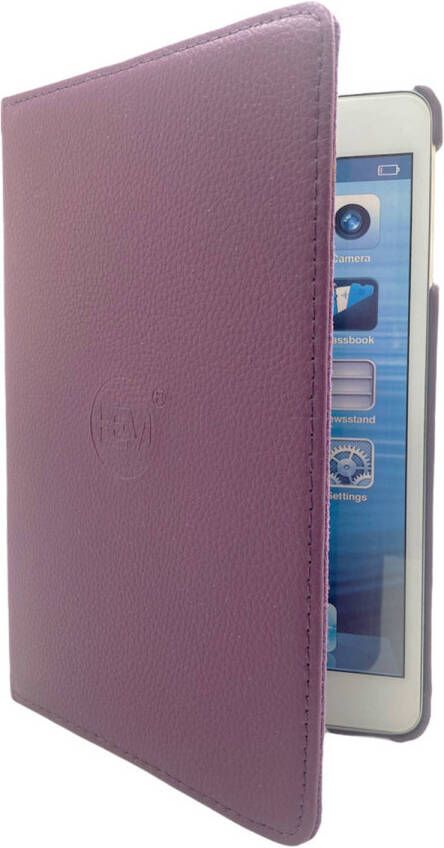 HEM Paarse 360 graden draaibare hoes iPad Air 2 met gekleurde stylus pen Ipad hoes Tablethoes