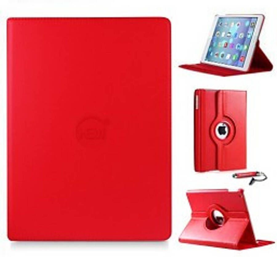 HEM Rode 360 graden draaibare hoes iPad 2 3 4 met gekleurde stylus pen Ipad hoes Tablethoes