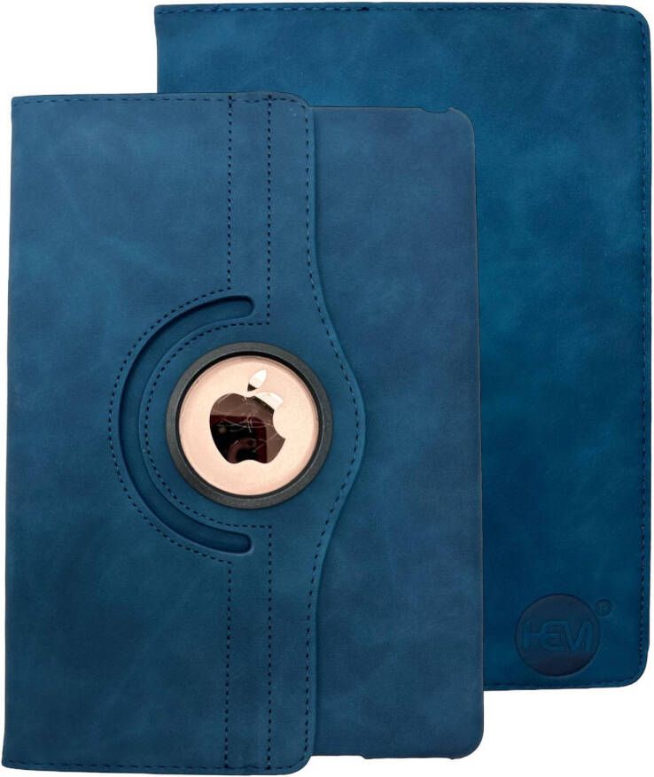 HEM Silky Dark Blue iPad hoes voor iPad 2017 2018 iPad Air Air 2 9.7 inch Draaibare Autowake Cover Met Stylus Pen