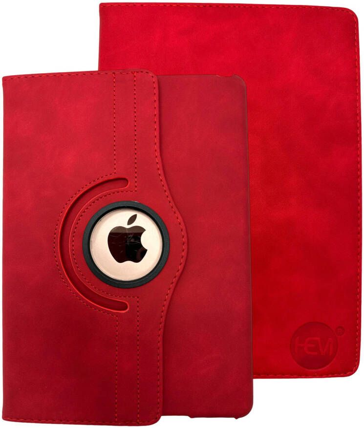 HEM Silky Red iPad hoes geschikt voor iPad Pro 12.9 (2018 2020 2021 2022) 12.9 inch Draaibare Autowake Cover iPad