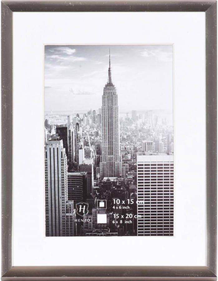 Henzo fotolijst Manhattan 15 x 20 cm grijs