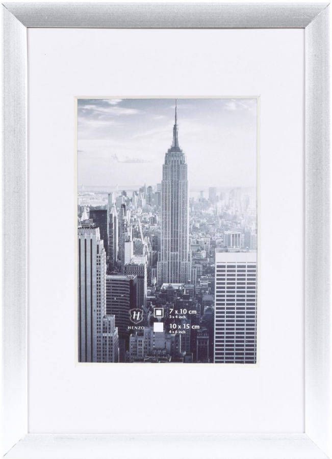 Henzo Fotolijst Manhattan Fotomaat 10x15 cm Zilver