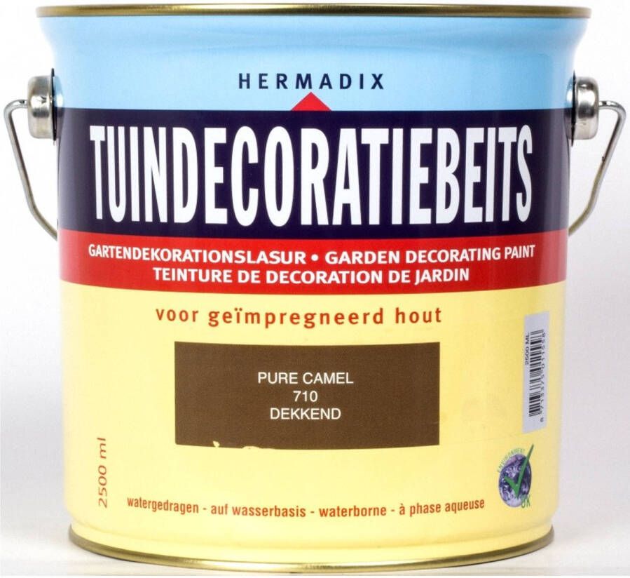 Hermadix Tuindecoratiebeits Dekkend Pure Caramel 2 5 Liter