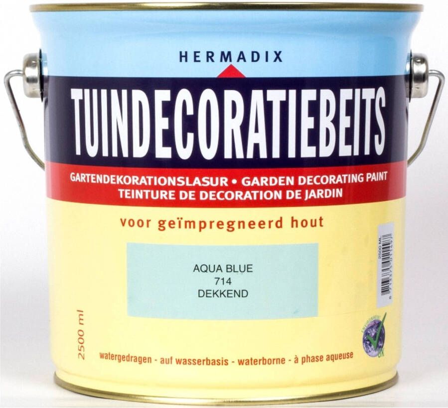 Hermadix Tuindecoratiebeits Dekkend Aqua Blue 2 5 Liter