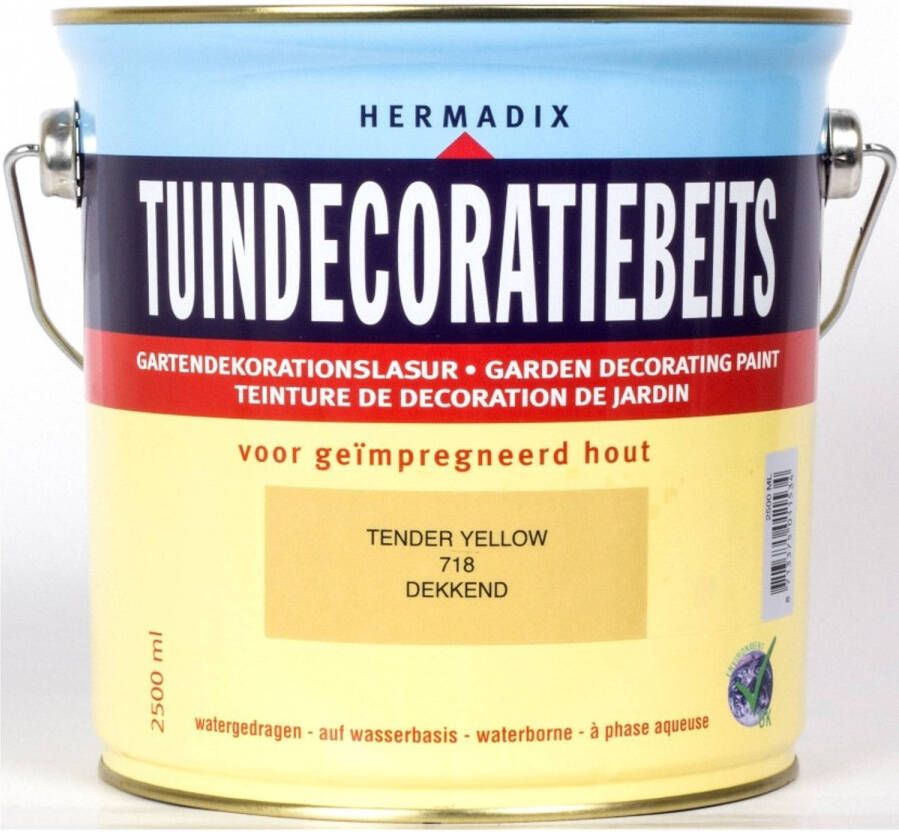 Hermadix Tuindecoratiebeits Dekkend Tender Yellow 2 5 Liter