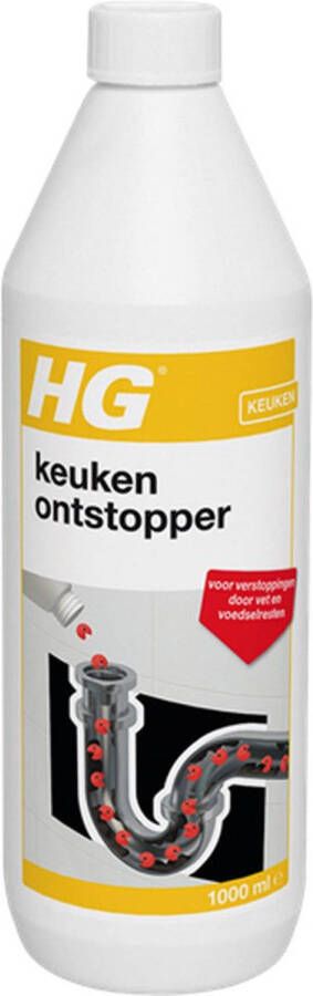 HG keukenontstopper 1000ml Effectieve en natuurlijke gootsteenontstopper 2 Stuks