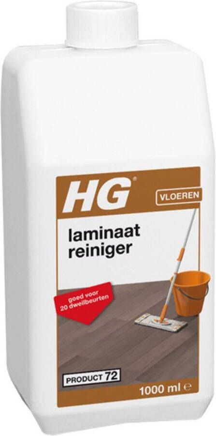 HG Laminaatreiniger Zonder Glans Reiniger 1000 ml 2 Stuks !