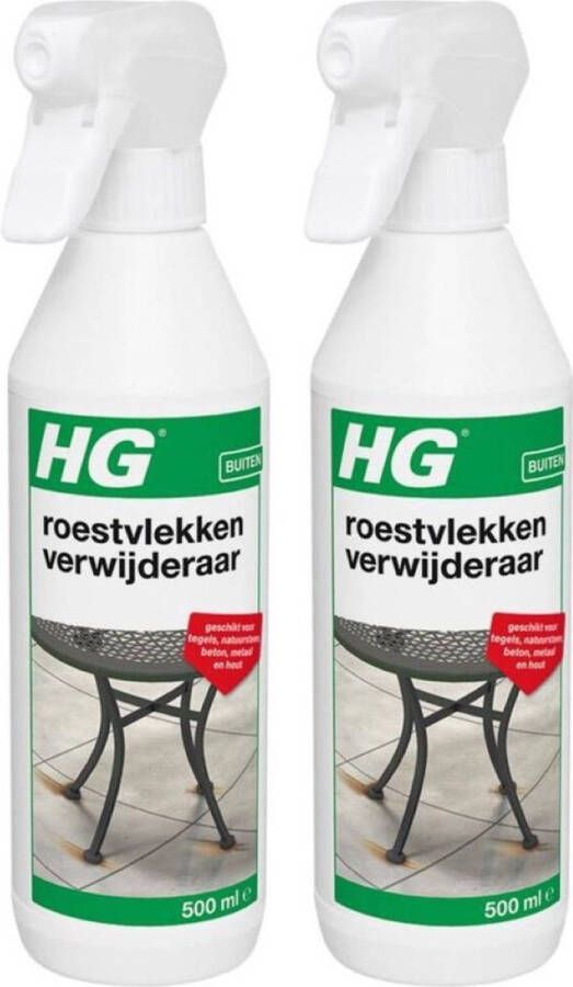 HG Roestvlekken Verwijderaar Roestvlekverwijderaar 500ml Veilig in Gebruik 2 stuks!