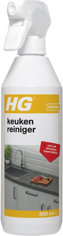 HG sprayreiniger Hygiëne 500 ml Keuken wc Toiletbril aanrechtbladen alles reiniger schoonmaak artikel 2 Stuks !