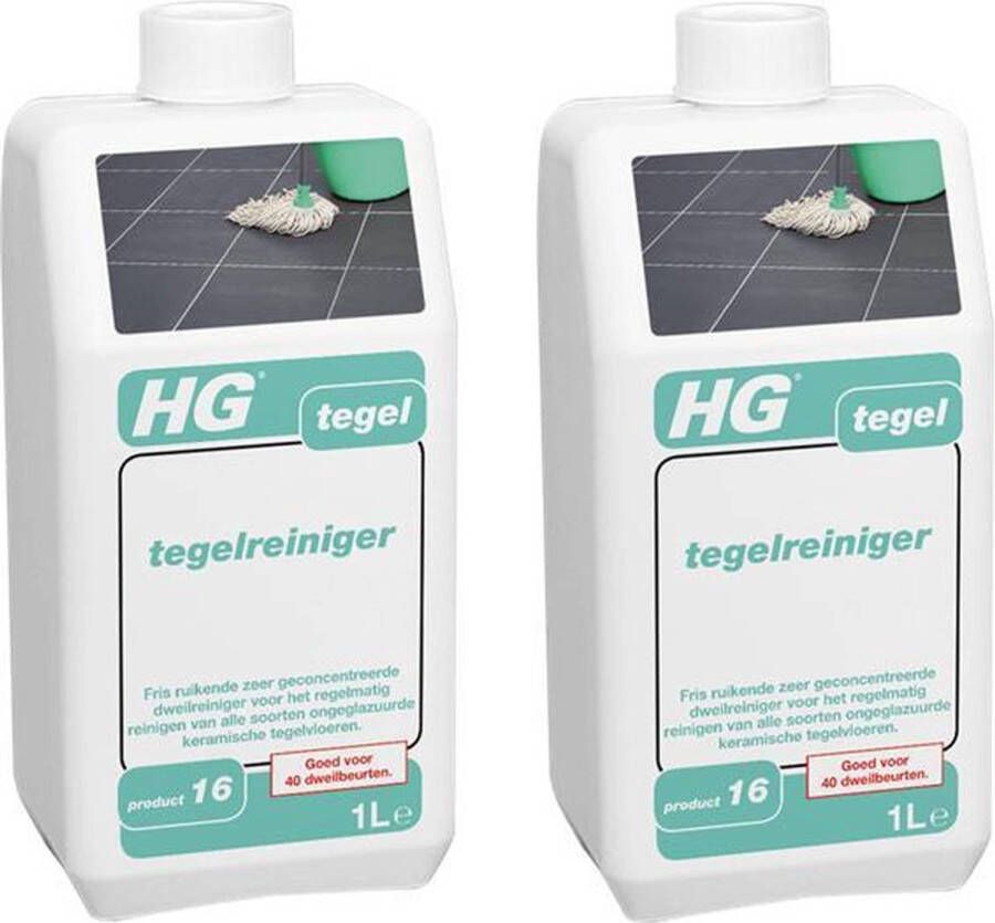 HG tegelreiniger Zeer geconcentreerde fris ruikende dweilreiniger 2 liter