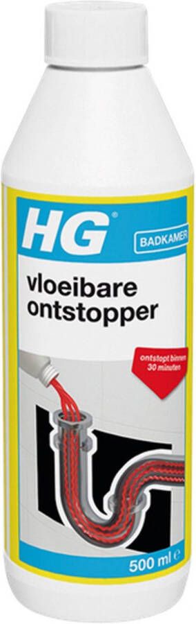 HG Vloeibare Ontstopper 500ml 2 Stuks !